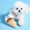 Jouet en peluche pour chien avec corde - Food Party Ice Cream Cone 🍦 - HugSmart