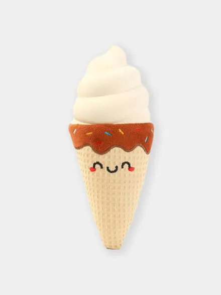 Jouet en peluche pour chien avec corde - Food Party Ice Cream Cone 🍦 - HugSmart