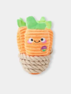 Jouet en peluche pour chien avec corde - Carotte 🥕 - HugSmart