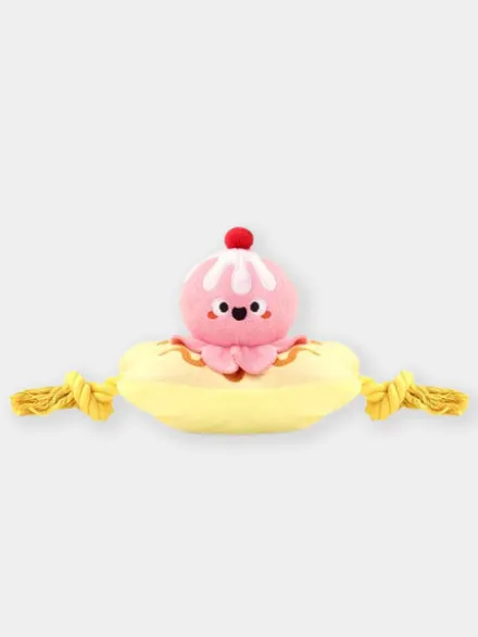 Jouet en peluche pour chien avec corde - Banana split 🍌🍨 - HugSmart