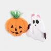 Jouet Halloween pour chat - Citrouille et Fantôme - Herbe à chat biologique - Pet PLAY