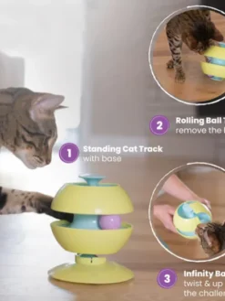 Jouet interactif pour Chat - Twist-A-Ball Track - Catstages