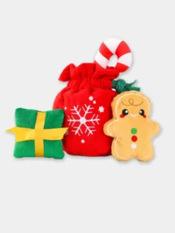 Jouet interactif pour chien - Hotte du père Noël 🎅🎁 - HugSmart