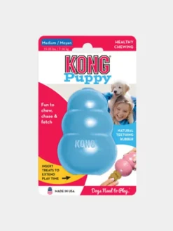 Jouet KONG Puppy â mâcher pour chiot - Taille M - Bleu