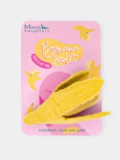 Jouet pour chat en laine naturelle - Banana Spit - Mimi's Daughters