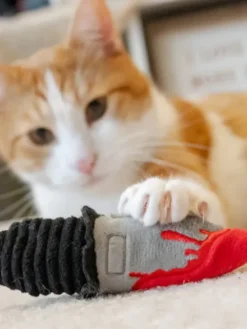 Jouet pour chat - Killer Cat - Couteau et Poison - Herbe à chat biologique - Pet PLAY
