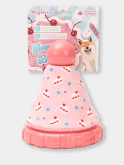 Jouet pour chien - Chapeau d'anniversaire Rose 🎉 - HugSmart