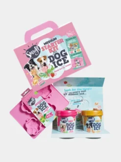 Kit de préparation pour glaces pour chien 🍓 + 🥜 - Chien moyen - Smoofl