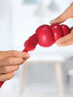 Kong Brush – Brosse de nettoyage pour jouets et tapis de léchage pour chien