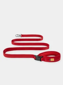 Laisse ajustable multi-position pour chien - Town - Rouge