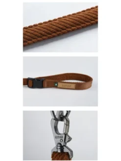 Laisse ajustable pour chien - Roy leash - Caramel