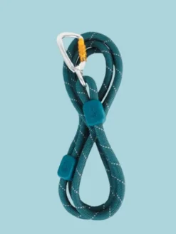 Laisse en corde recyclée pour chien - Deep teal - Woolly Wolf