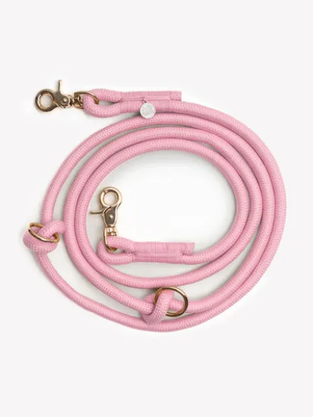 Laisse pour chien "mains libres" en corde - Pink (Rose) - Furlou