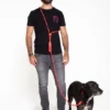 Laisse pour chien réglable et mains libres - Neon Coral - Zee.Dog
