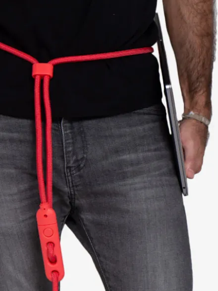 Laisse pour chien réglable et mains libres - Neon Coral - Zee.Dog