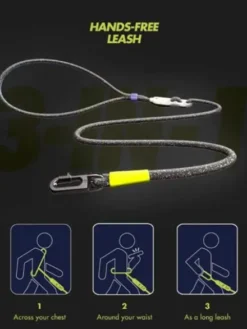Laisse pour chien réglable et mains libres - Nox - Zee.Dog