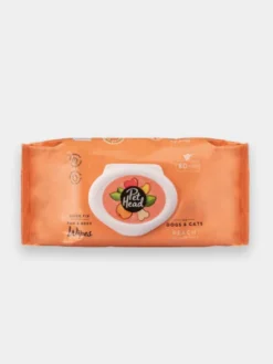 100 Lingettes lavantes pour chien - Biodégradables - Parfum Pêche