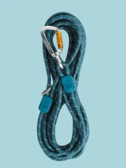 Longe en corde recyclée pour chien - Deep teal - Woolly Wolf