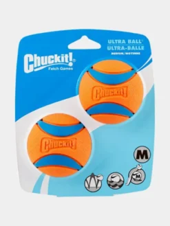 Lot de 2 balles en caoutchouc pour chien - Chuck It! - Taille M