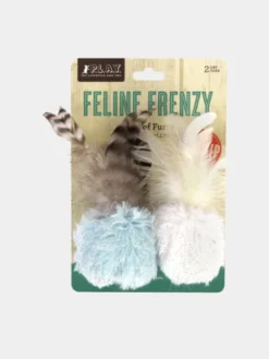 Lot de 2 balles pour chat - Herbe à chat biologique - Pet PLAY