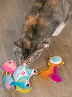 Lot de 3 jouets avec herbe à chat - Festival - Catstages