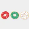 Lot de 3 Mini Peluches de Noël pour chien - Donuts - Zippy Paws