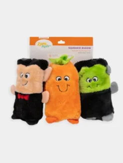 Lot de 3 Mini Peluches Halloween pour chien - Colossal Buddies - Zippy Paws