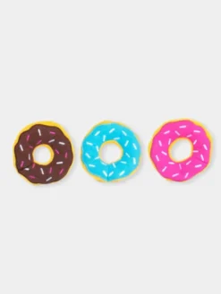 Lot de 3 Mini Peluches pour chien - Donut classique - Zippy Paws