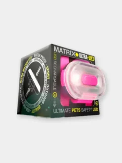 Lumière haute visibilité pour chien - Max & Molly - Sangle Rose