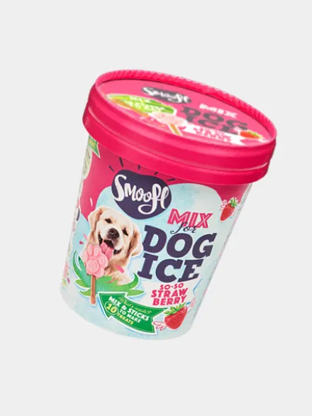 Mélange pour glaces pour chien - Fraise 🍦🍓 - Smoofl
