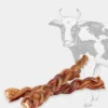 Nerf de boeuf - Bully Stick tressé à mâcher pour chien - 25 cm
