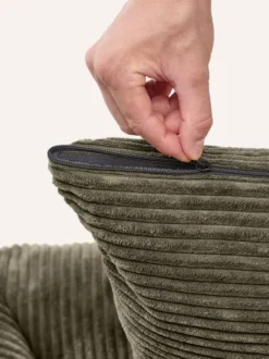 Panier pour chien Snozy - Velours côtelé vert - Cafide