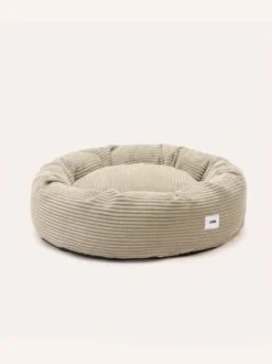 Panier rond pour chien Nuba - Velours côtelé beige - Cafide