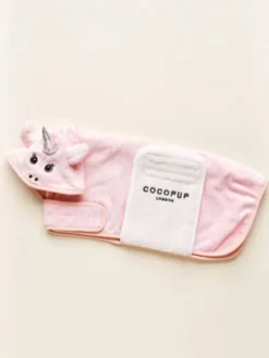 Peignoir de séchage pour chien - Pupicorn 🦄 - Cocopup London