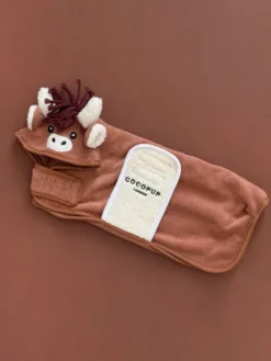 Peignoir de séchage pour chien - Vache des Highland 🐮 - Cocopup London