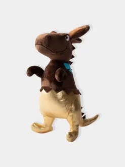 Peluche avec corde pour chien - Dino chocolat - Fringe PetShop