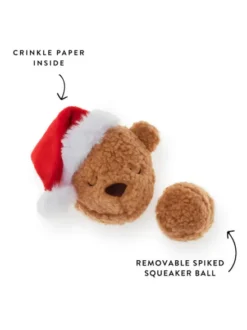 Peluche de Noël pour chien - Santa Bear 🐻🎅 - The Foggy Dog