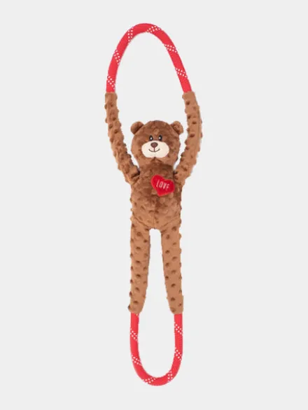 Peluche originale pour chien - Ours RopeTugz 🐻 - Zippy Paws