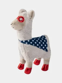 Peluche originale pour chien - Lama Super-héro 🦙🦸🏽‍♂️ - Fringe PetShop