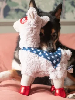 Peluche originale pour chien - Lama Super-héro 🦙🦸🏽♂️ - Fringe PetShop