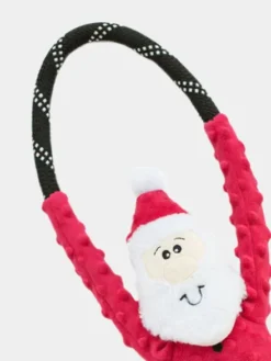 Peluche originale pour chien - Père Noel Santa RopeTugz 🎅 - Zippy Paws