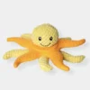 Peluche Pieuvre 2-en-1 pour chien - Orange - Kiwi Walker