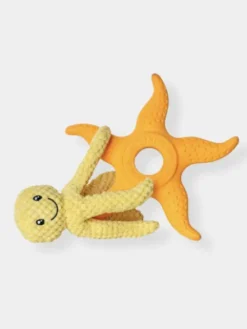 Peluche Pieuvre 2-en-1 pour chien - Orange - Kiwi Walker