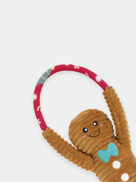 Peluche pour chien de Noël - RopeTugz Gingerbread man - Zippy Paws