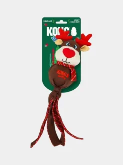 Peluche pour chien - Kong Holiday Wubba Reindeer 🦌