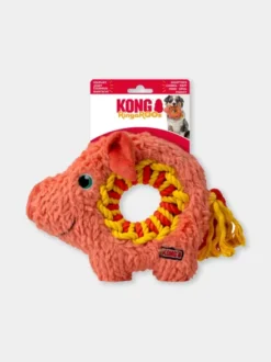 Peluche pour chien KONG - Kong Ringaroos - Cochon 🐷