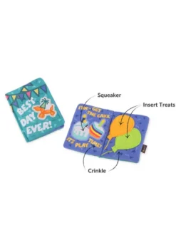 Peluche pour chien - Party Animals 🥳 Carte d'anniversaire - Pet PLAY
