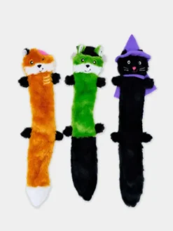 3 Peluches d'Halloween pour chien - Zippy Paws- Halloween Skinny Peltz