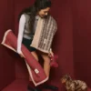 Plaid pour chien - Rouge royal et sherpa - Cafide