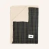 Plaid pour chien - Tartan vert et sherpa - Cafide